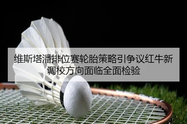 维斯塔潘排位赛轮胎策略引争议红牛新调校方向面临全面检验